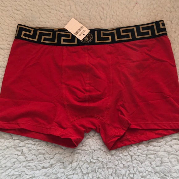 Versace Underwear & Socks Versace Mens Underwear Red Hot Color 2xl